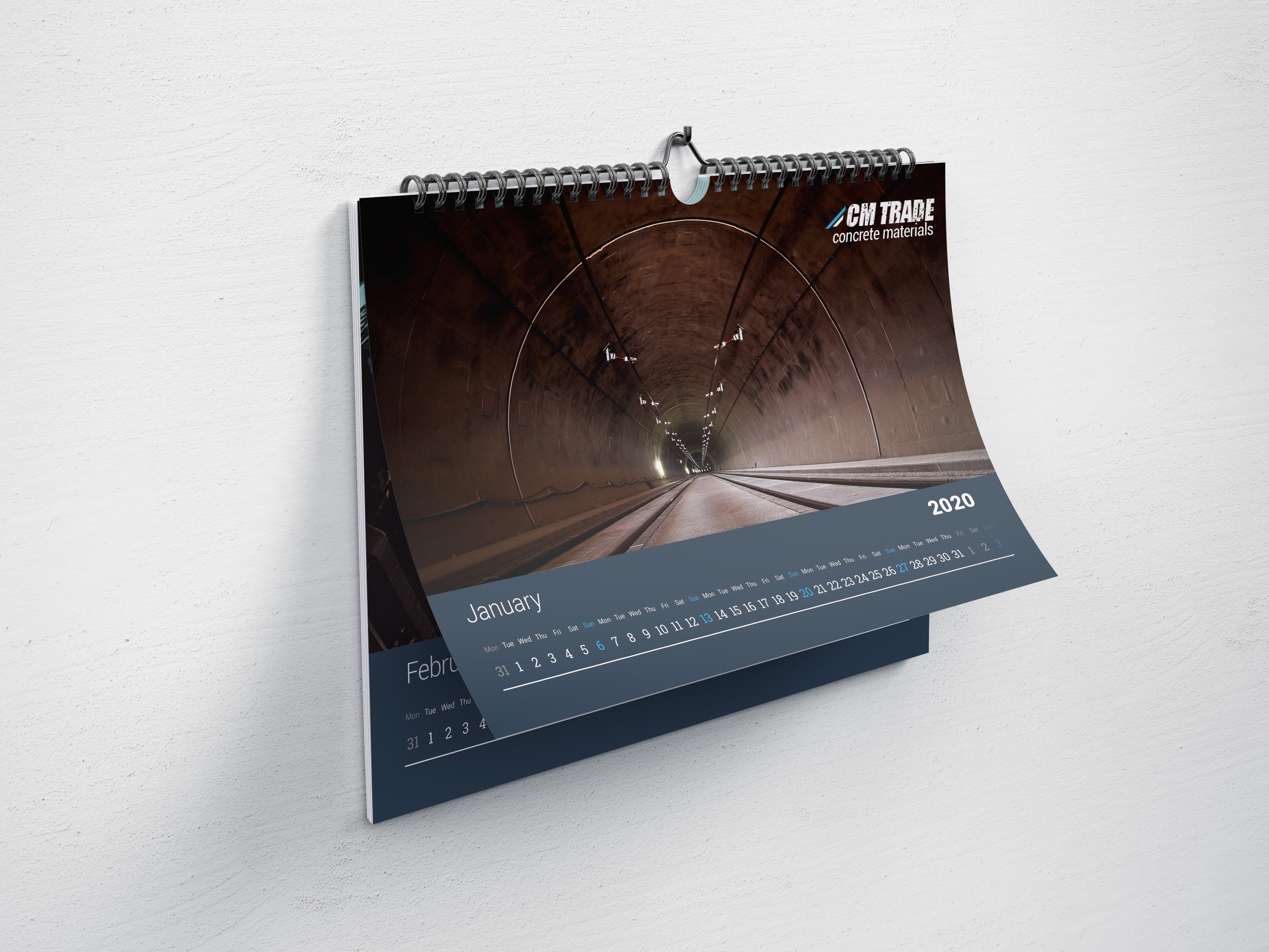 Фото Фирменный стиль (календарь) для ТОО "CM Trade" Официального дилера торговой марки Bergauf в РК