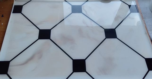 Фото Наливной пол под мрамор с сеткой. Срок изготовления от 3 дней.