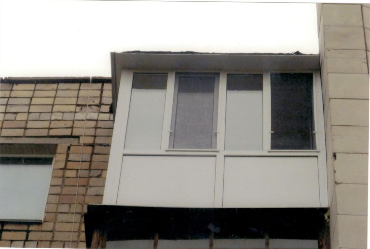Фото Крыша на балкон с отделкой потолка 2